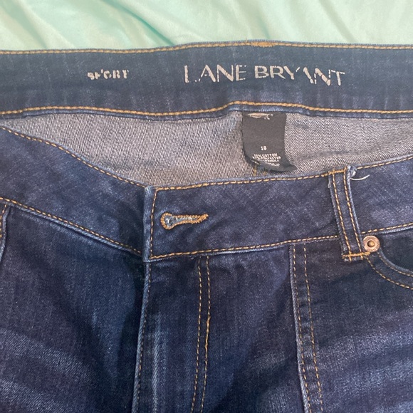 Lane Bryant 18 dark denim jean shorts womens Good condition! - Picture 4 of 5